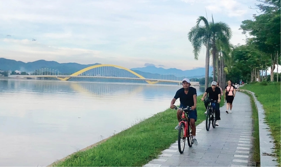 Two banks of the Perfume River being connected